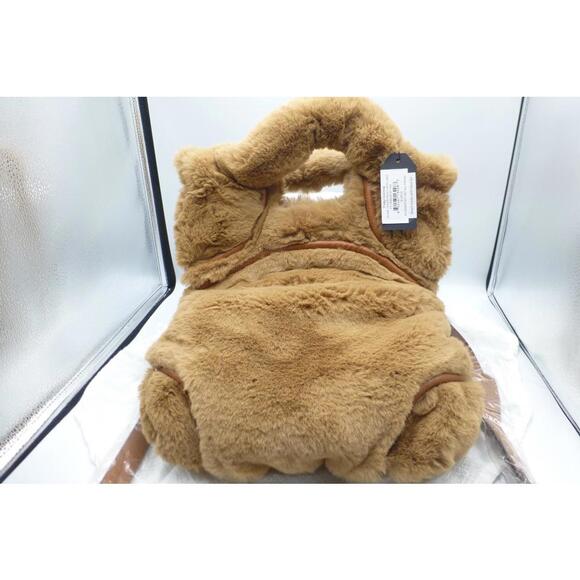 Foley + Corinna Hygge Tower Faux Fur Top Handle Crossbody Bag Tan New NWT H4 - Picture 2 of 11